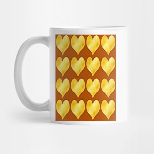 Golden Heart-Brown Mug